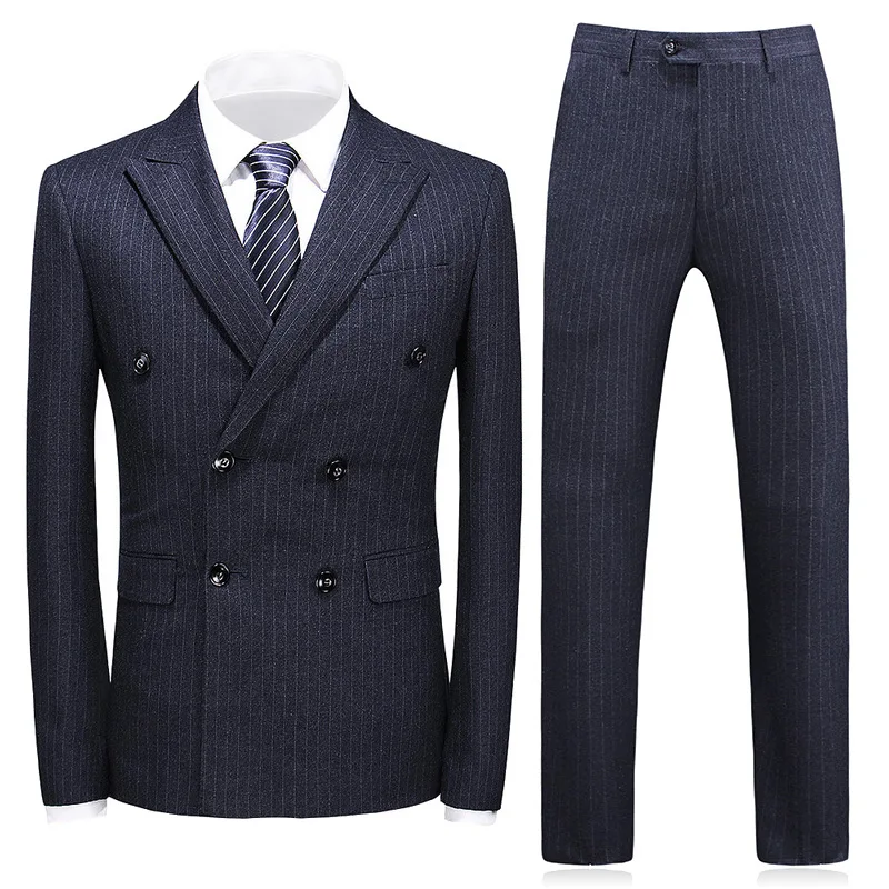 Mens Suit Business Casual Slim Fit Three-Piece Set Men Groom Groomsman Wedding Party Suit Man Blazer Pant Vest 4 Colour S03