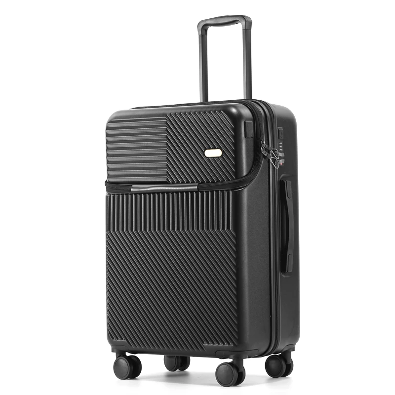 

2023 MOJY Factory Direct Sales Black Customization Aluminium Trolley Travel Luggage Cabin Carrier For Kids On Wheels Promotion