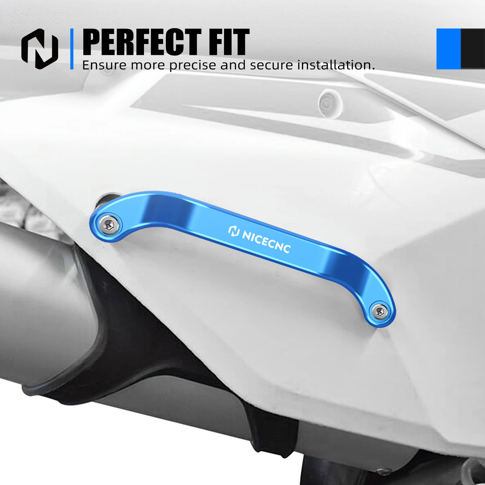 NICECNC Aluminium-Schmiedehandgriff hinten für KTM EXC 300 2024 2025, passend für KTM EXC-F 350 SX 125 SXF 450 und Husqvarna TE 300 – Detail 12