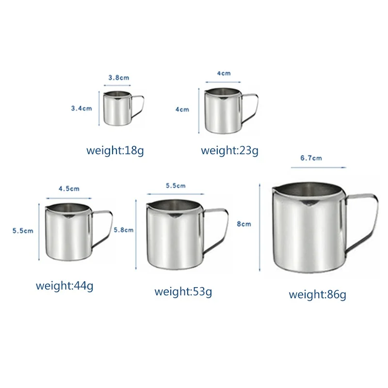 Milk Frother Jug Milk Frothing Jug Non Stick Stainless Steel Milk Frothing Pitcher Espresso Coffee Barista Craft Latte Cappuccino Cream Frothing Jug Pitcher