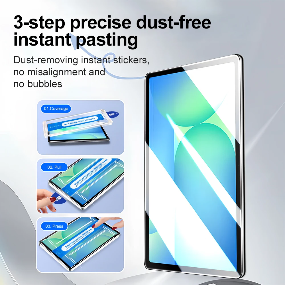 3-Pack Dust-Free Glass Screen Protector