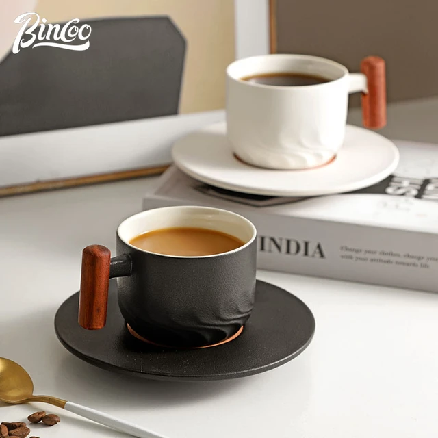 modern coffee mugs cup matte black cups ceramic mug tazas de cafe coffe cup  and saucer tumbler taza creativas couple - AliExpress