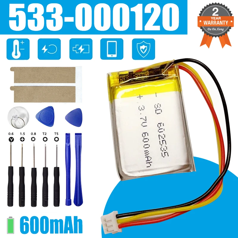 Ersatz-Maus-Akku für Logitech MX Master 2 3 2s MX Anywhere 2 2S MX ERGO M-RO052 910-004374 533-000120 533-000121 600 mAh