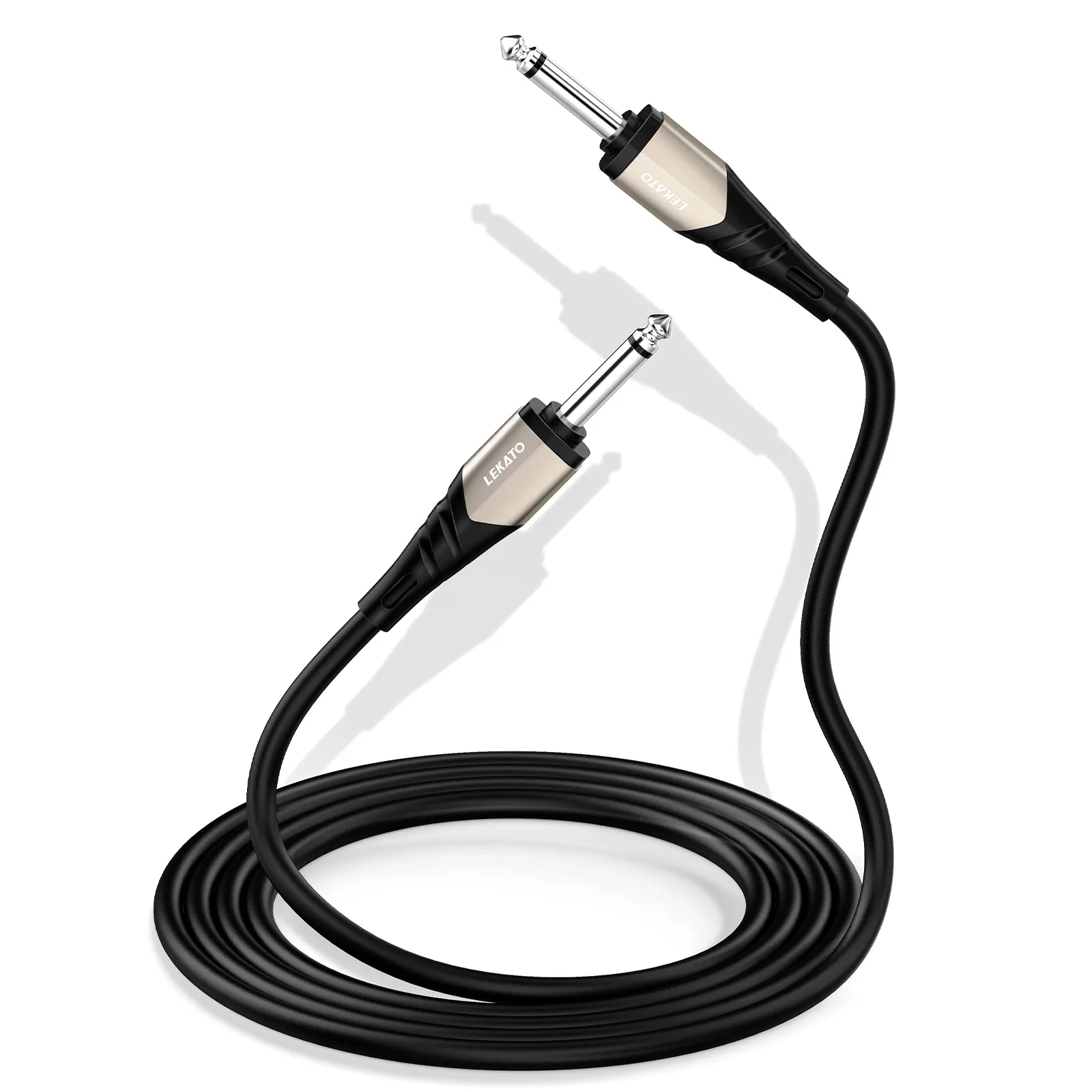 Cavo Jack Per Chitarra Kirlin 3m (10ft) - 6,35mm Mono - Senza Ossigeno, Schermato