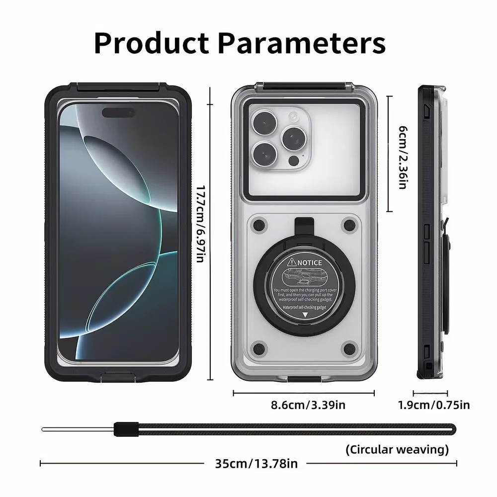 Professional Waterproof Universal Phone Case for Underwater Photography