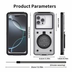 Professional Waterproof Universal Phone Case for Underwater Photography (Black)