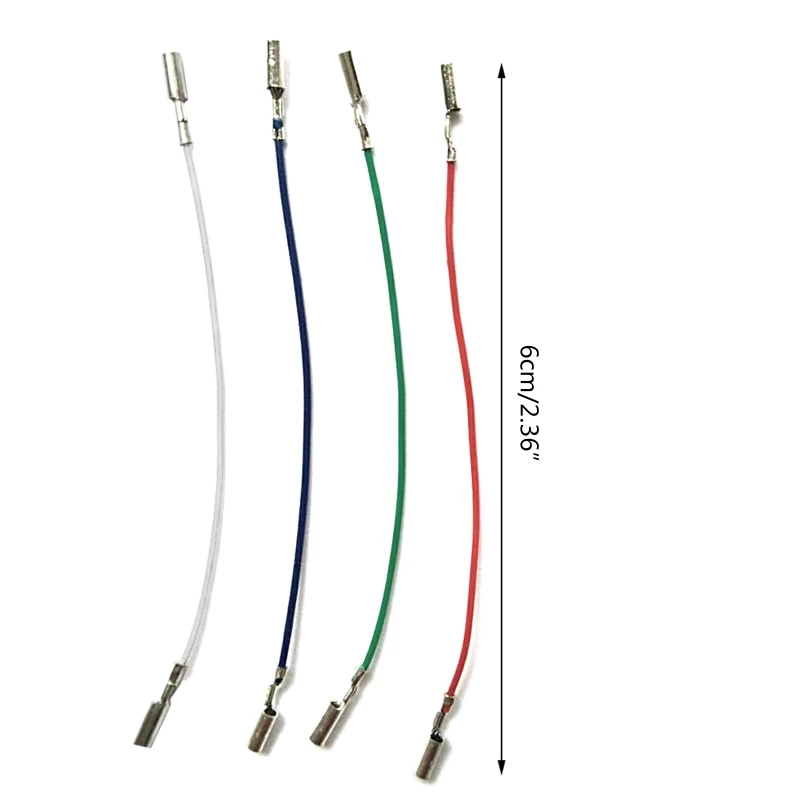3/4PCS Universal Cartridge Phono Cable Leads Header Wires for Turntable Phono Headshell Replacement Durable Accessories phono cable