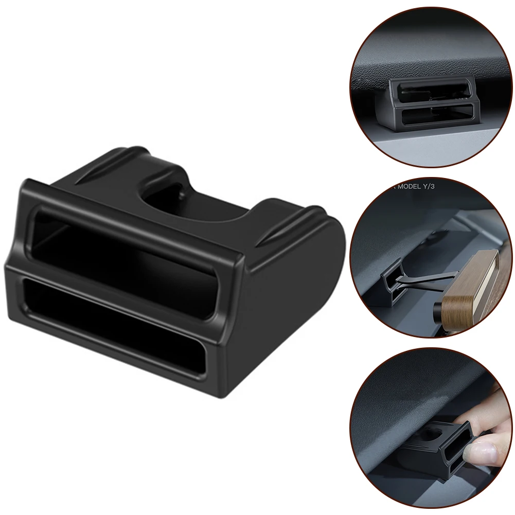 

For Tesla Air Outlet Clip For Model Y - TPU Material, Black, Flexible Placement, Anti-Trapping Design