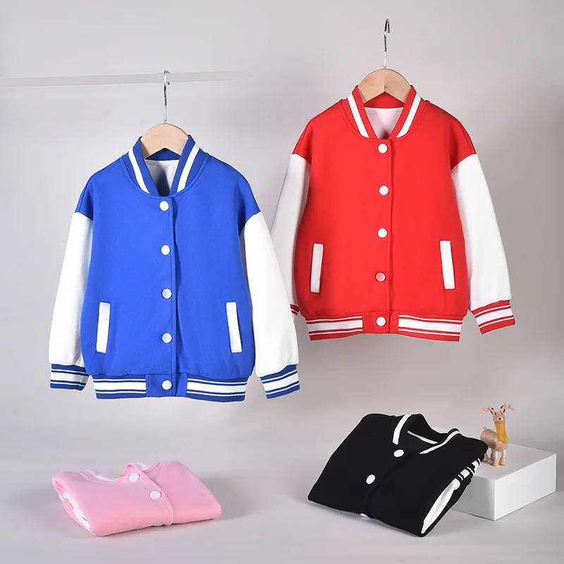 Personalized Unisex Baseball Style Kids Varsity Jacket, Letterman Name & Number College Football Jacket for Boy or Girl