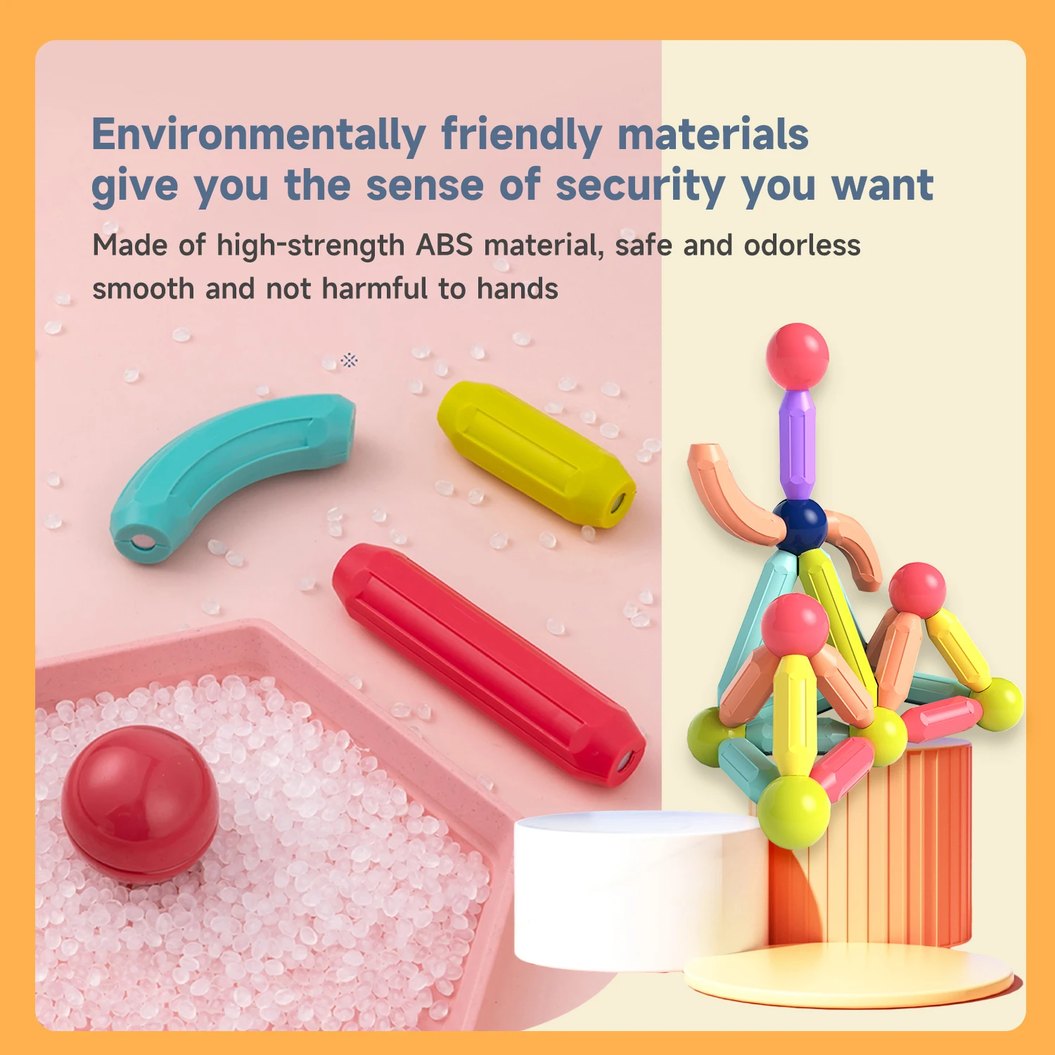 Kids Toys Magnetic Wands Starter Set Classroom Essentials Magnetic Building Blocks for Toddlers Magnet Building Structure Cogni magnetic building blocks magnetic assembly toy magnetic alphabet toys