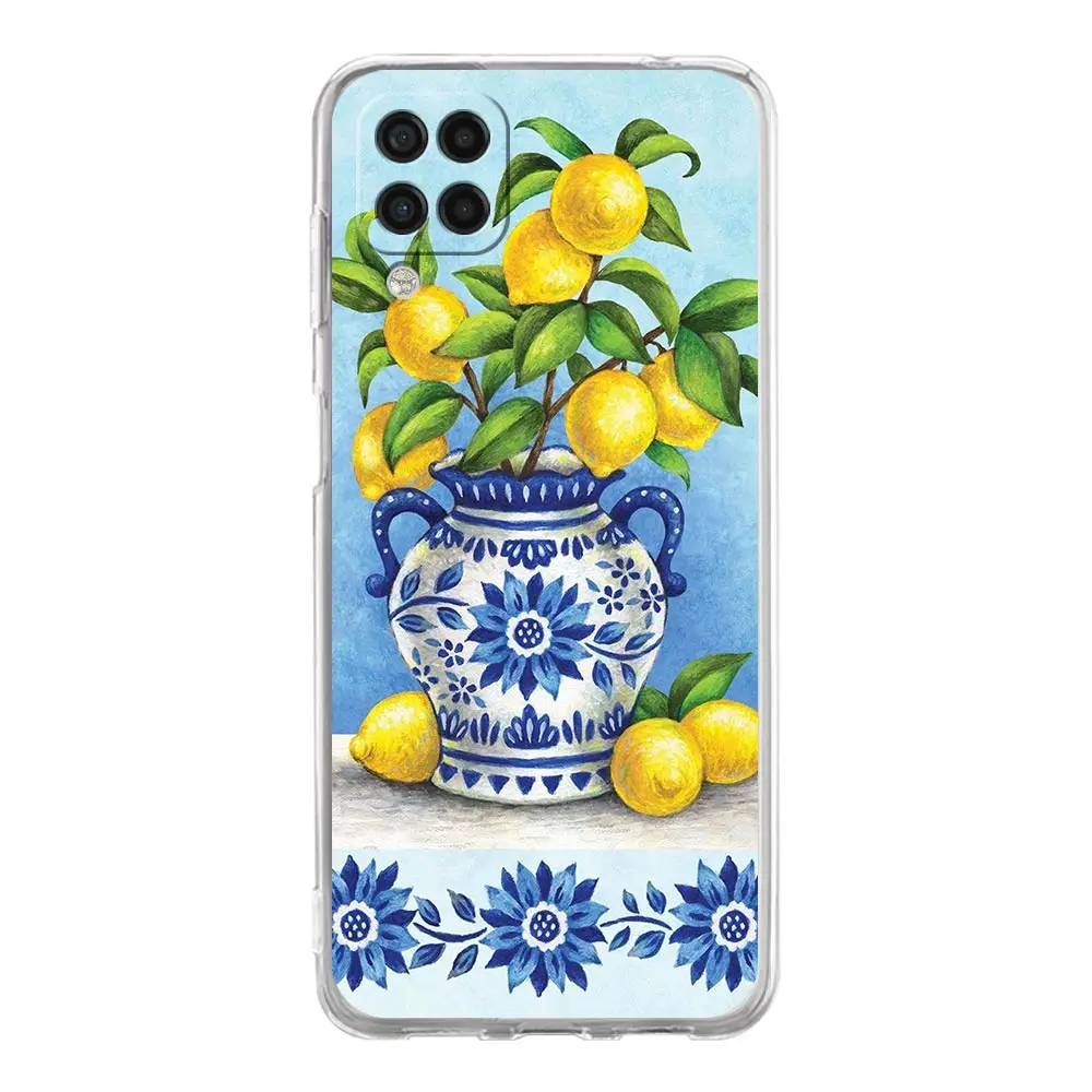 Retro Lemon Clear Phone Case Cover