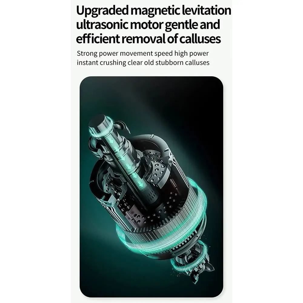 6-Speed Electric Foot Grinder Screen Display Replacement Sandpaper Automatic Callus Remover Nail File Head low noise