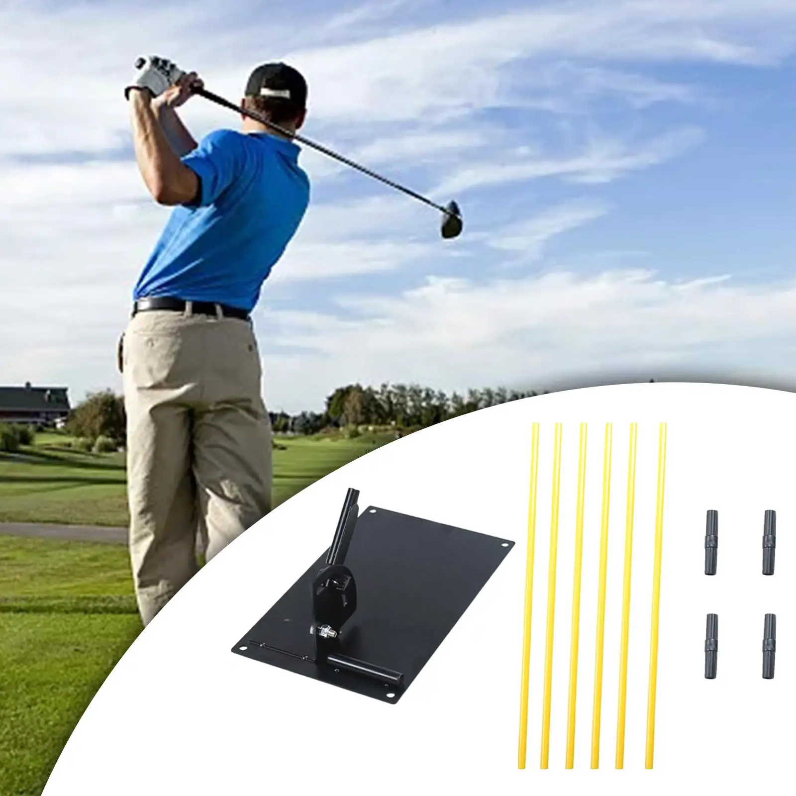 

Golf Alignment Stick Set Golf Swing Training Aid for Women Outdoor Driving