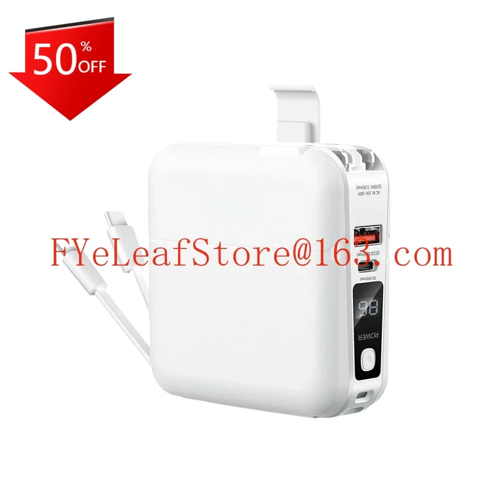 

RPP-20 15000 mah PowerBank 18W Pd Portable Charger Holder Fast Charge external battery Wall Adapter Power Bank With Cable