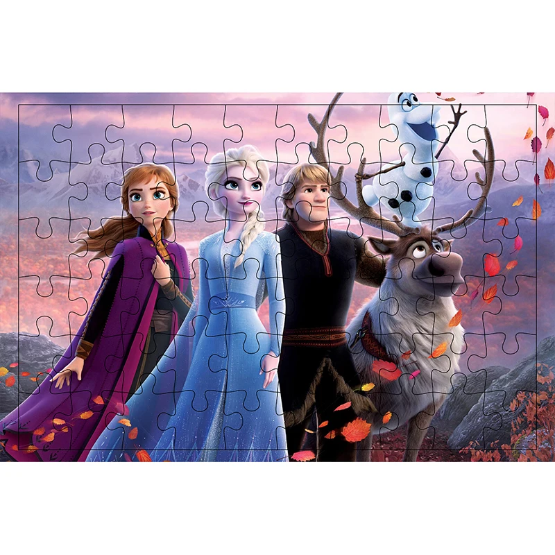 300 Pieces Puzzles Game Disney Frozen Elsa Anna Olaf Cartoon Pitures Teen Kid Relaxing Toy Puzzle Game For Girls Room Collection 3