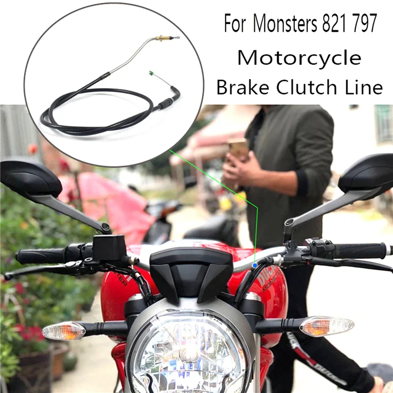 

Motorcycle Clutch Control Cable Brake Clutch Line for Ducati Monsters 821 797