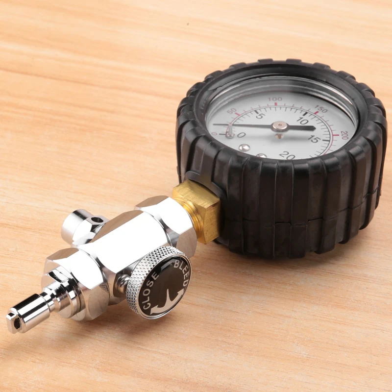 Hot Scuba Diving Pressure Gauge For BCD Regulators Checkers Analyser 300PSI Gas Output Adjustable Testing Table
