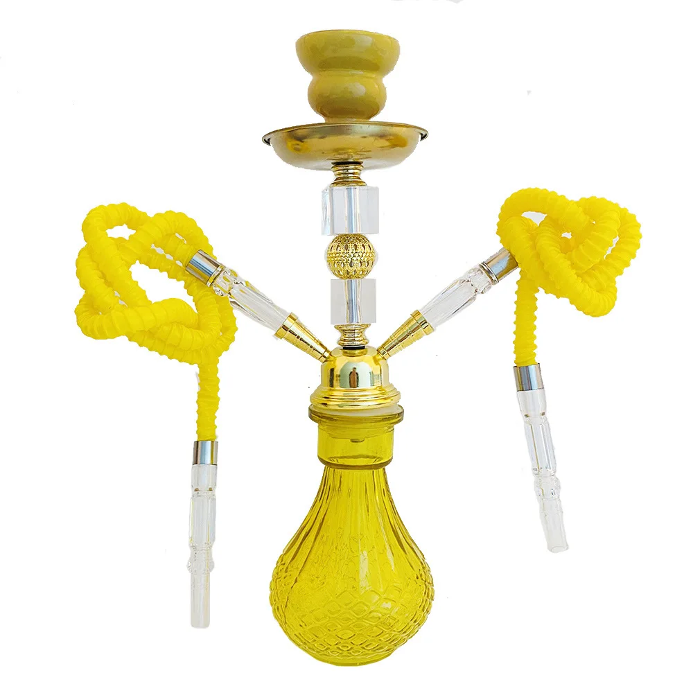 

Portable Double Pipe Acrylic Hookah, Small Size, Portable Shisha Set, Smoking Accessories, Narguile Complete, Outdoor