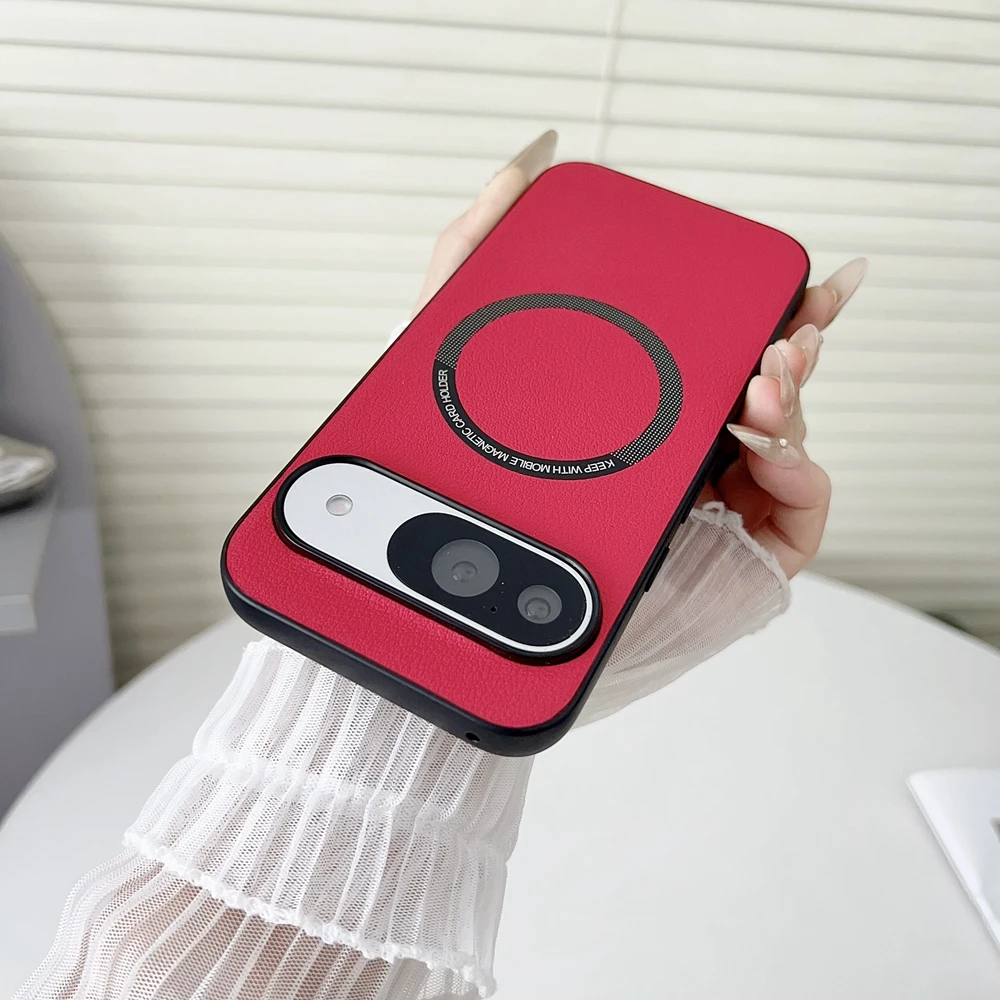 Ultra-Thin Magnetic PU Leather Pattern Case with MagSafe Compatibility