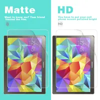 Anti-Scratches Glossy HD Clear Film For Samsung GALAXY Tab S 8.4 T700 8.4" Matte Film Anti-Glare Cover With Cleaning Tools 1