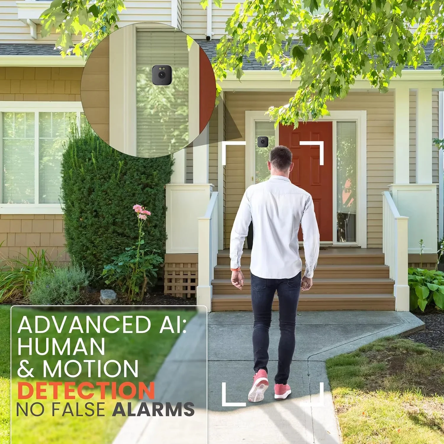 2.4/5GHz WiFi Window Camera 3MP Full Color Night Vision Indoor Security Cam, Through Window Surveillance Replace Outdoor Camera 5