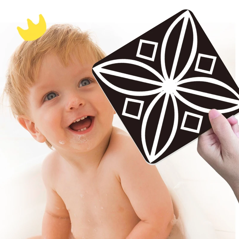 

Black and white card early education infant visual stimulation flash card 0-3 months old 1-year-old baby color educational toys