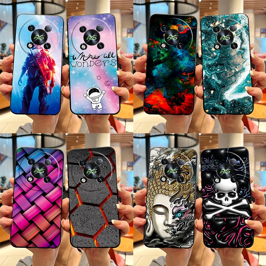 Marble Black Matte Soft TPU Silicone Full Protective Phone Case