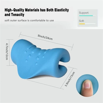 العمود الفقري العنقي تمتد الجاذبية العضلات الاسترخاء الجر الرقبة نقالة وسادة تدليك الكتف تخفيف الألم تصحيح العمود الفقري - Image 5