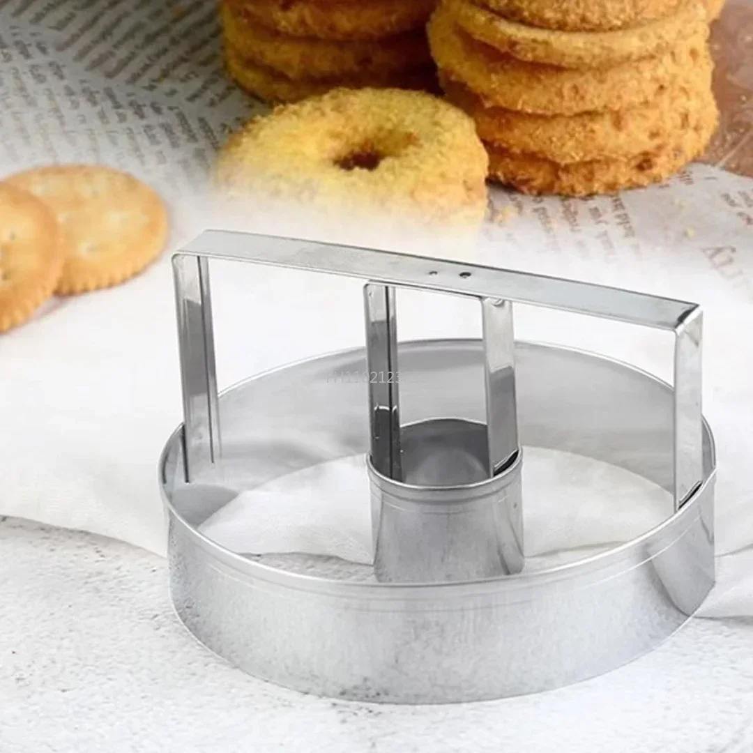 Desserts Bread Cutter Maker Kitchen Baking Mold Tool DIY Stainless Steel Donut Mold Cake Decorating Baking Tools