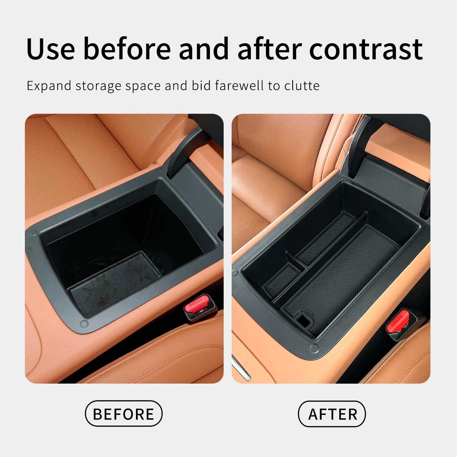 Leapmotor C10 Armrest Storage Box Organiser view 5