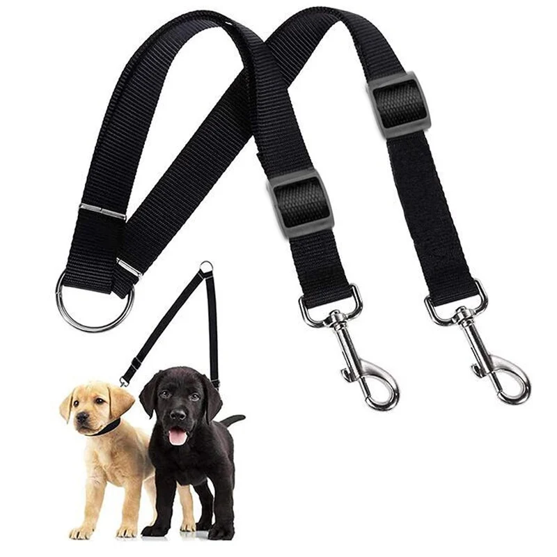 Nylon Pet Dog Leash Colorful Traction Rope Detachable One For Two Pet Dog Traction Leash Nylon Double Leash Kit For 2 Dogs Nylon Pet Dog Leash Colorful Traction Rope Detachable One For Two Pet Dog Traction Leash Nylon Double Leash Kit For 2 Dogs