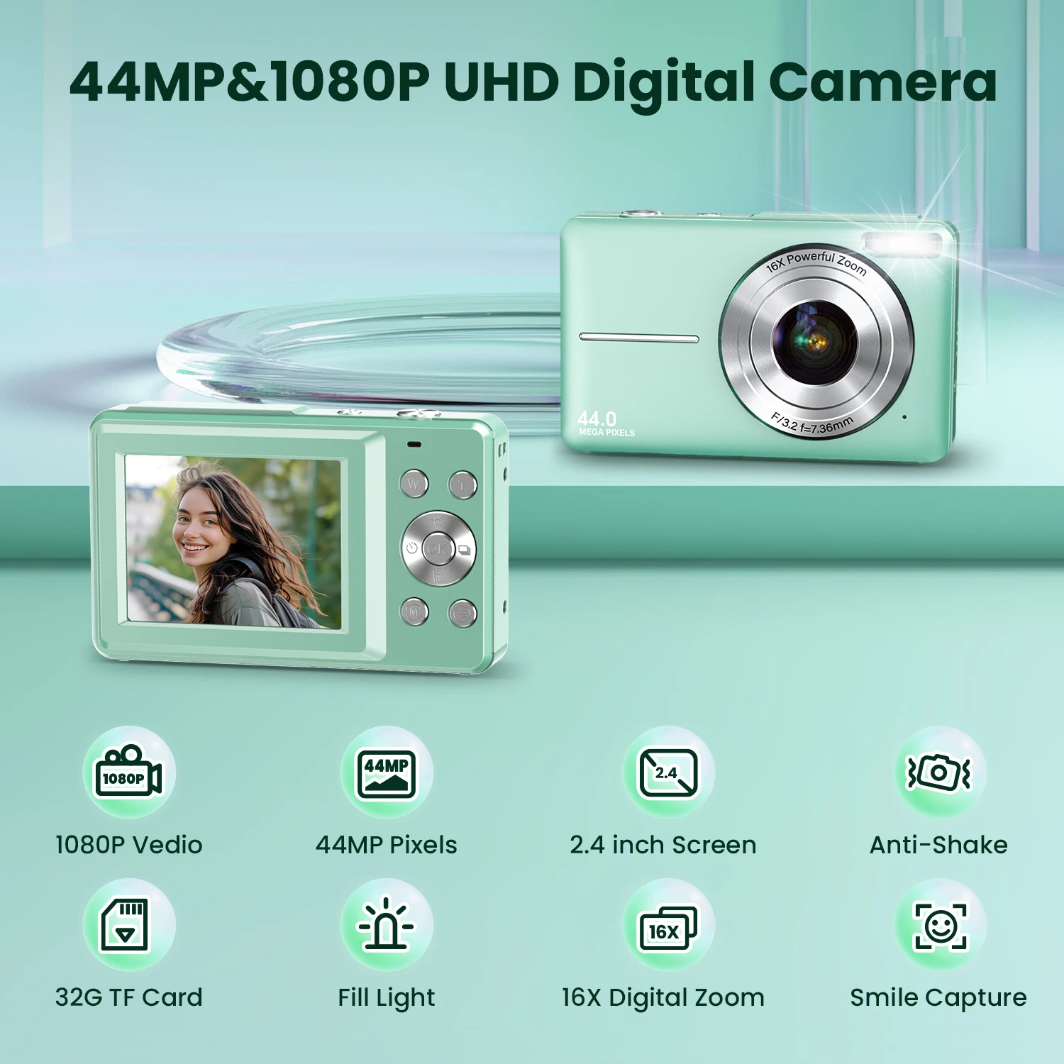 Mini Digital Camera Can Take Pictures 1080 HD Video Small Camera