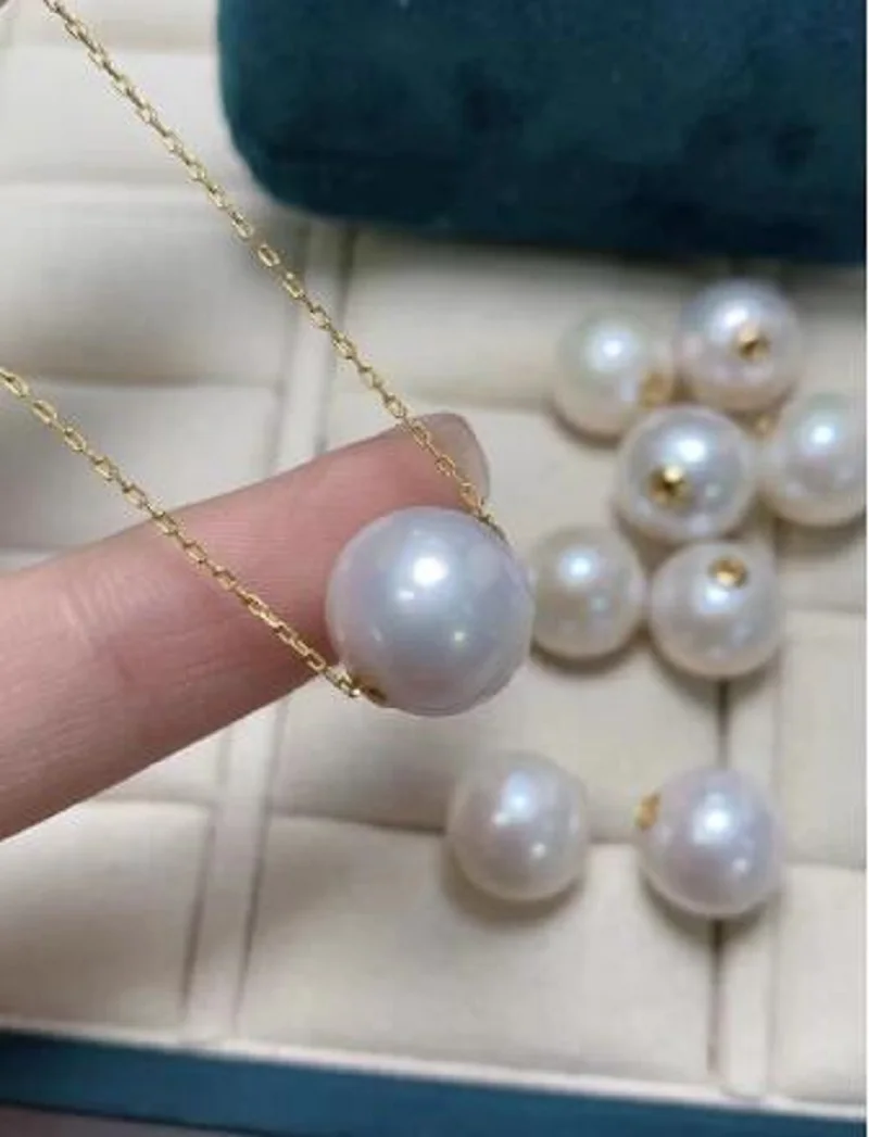 

Charming one pieces white AAA 11-12mm South Sea Pearls Pendant Necklace