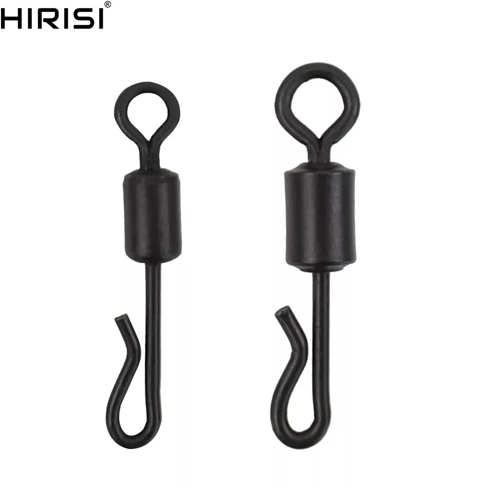

60x Carp Fishing Swivels Quick Change Stainless Steel for Carp Fishing Rig Fishing Accessories Terminal Tackle AE007