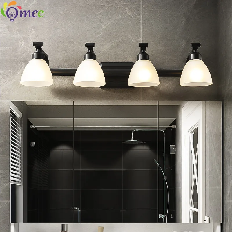 OMEE Modern Led Wall Light AC90-260V Wall Mounted Wall Lamps Bathroom Vintage Mirror Lights Fixture Sconce Black Bronze Lighting