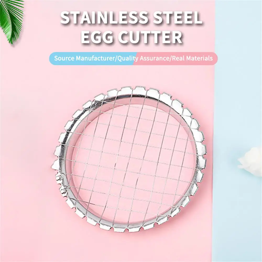Description Picture 2 of itemStainless Steel Boiled Egg Slicer Multifunction Manual Potato Wire Slicer Strawberry Fruit Cutter Kitchen Supply Egg Cut Tools