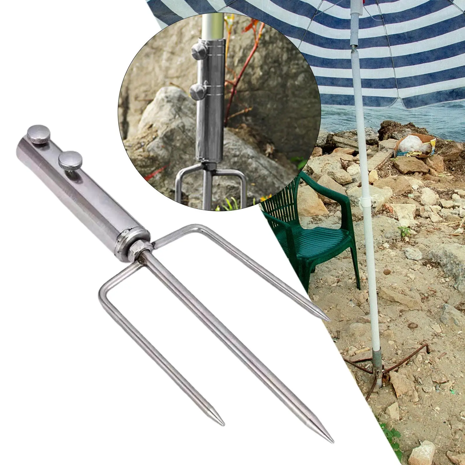 Umbrella Stand Holder Insert Parasol Base Mount Garden Lawn Patio Parasol Holder Anchor for Fishing Umbrella Garden Umbrella Holder Umbrella Base