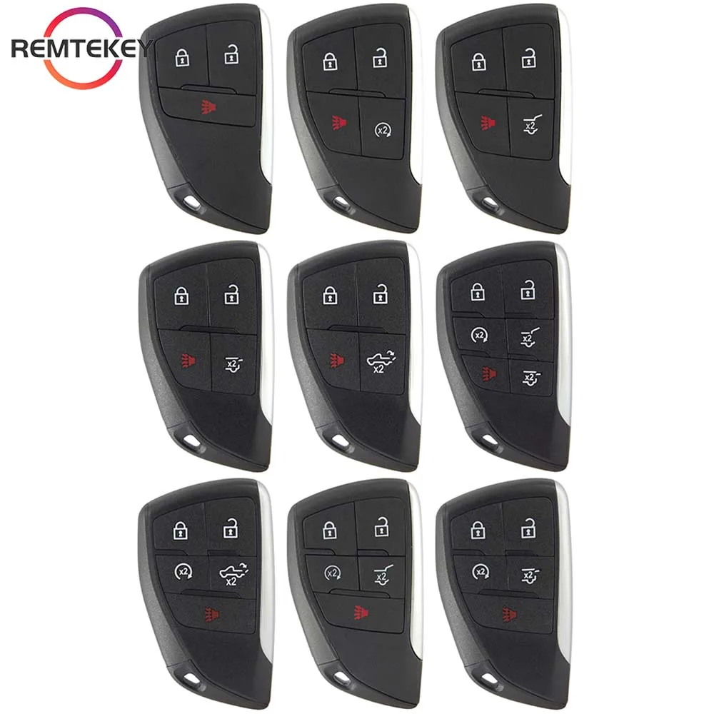 REMTEKEY Smart Remote Key Shell Case Flip 3 4 5 6 Buttons for Chevrolet Suburban Tahoe Silverado Buick Envision GMC YG0G21TB2 3 buttons 315mhz car remote key fob for chevy tahoe silverado smart key car for cadillac gmc lhj011 keyless entry transmitter