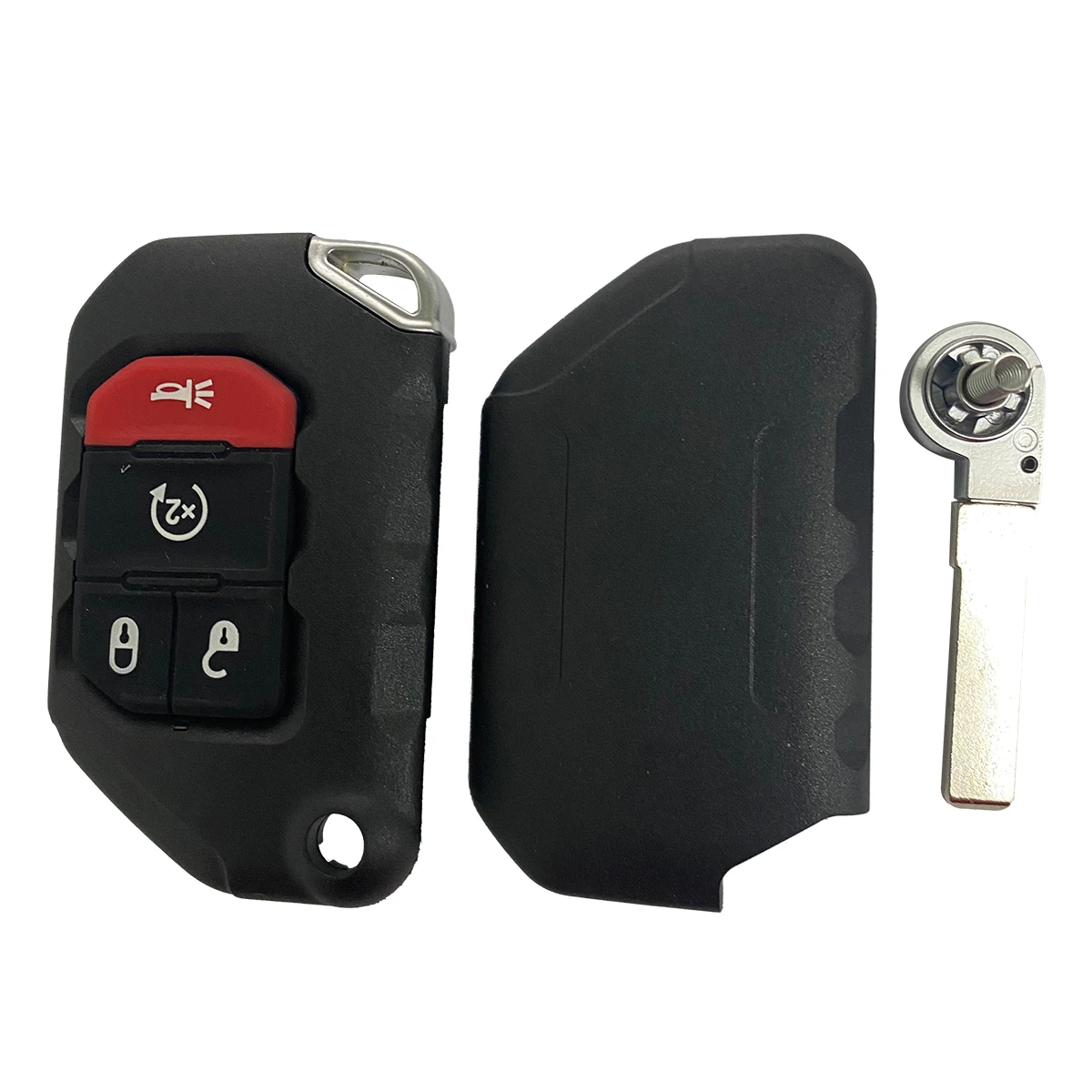Chiave/Telecomando Per Jeep Wrangler 2018 2019 Fcc 4a 4a Pcf7939m 433mhz Flip Keyless Promixity Card - Telecomandata Jeep - Sab30b6d0fa4a43f7bf2cced12a2116f4R