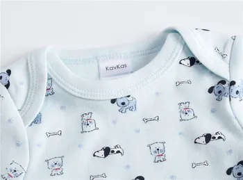 New Born Baby Boy Clothes Set 3 Pcs 0-3M Spring Cotton Boys Bodysuit Long Sleeve O-Neck Infant Clothing Jumpsuit 3