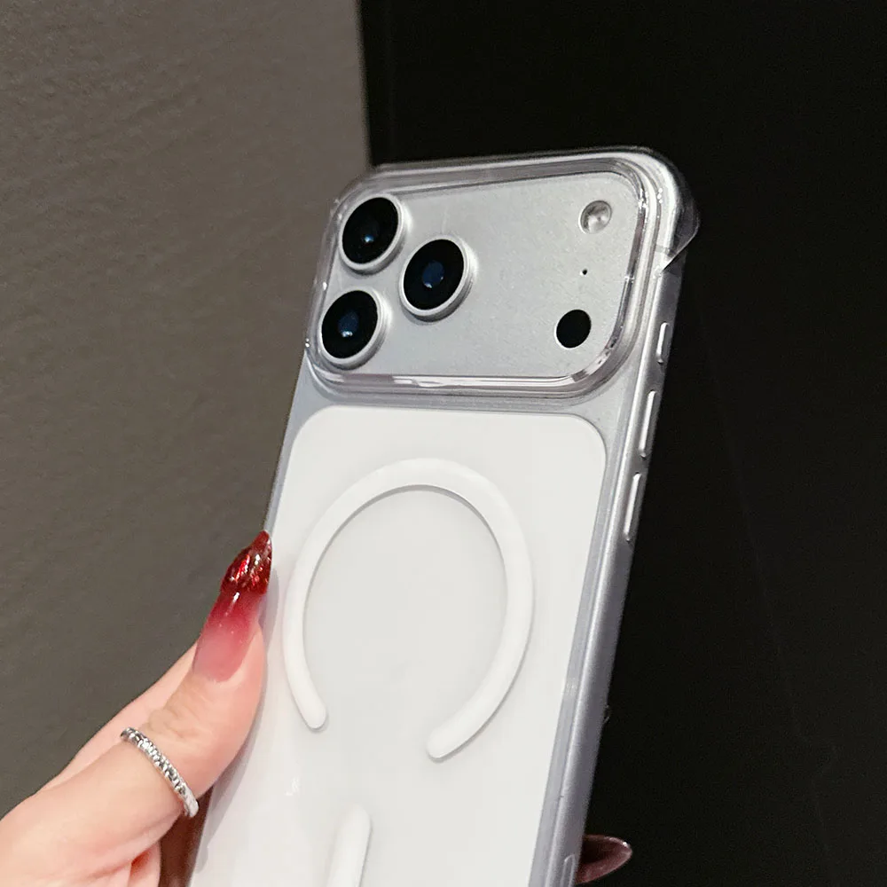 Transparent Frameless PC Case with Magnetic Hard Cover and Borderless Shell