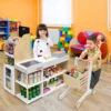 Costway Grocery Store Playset Pretend Play Supermarket Shopping Set with Cart 3