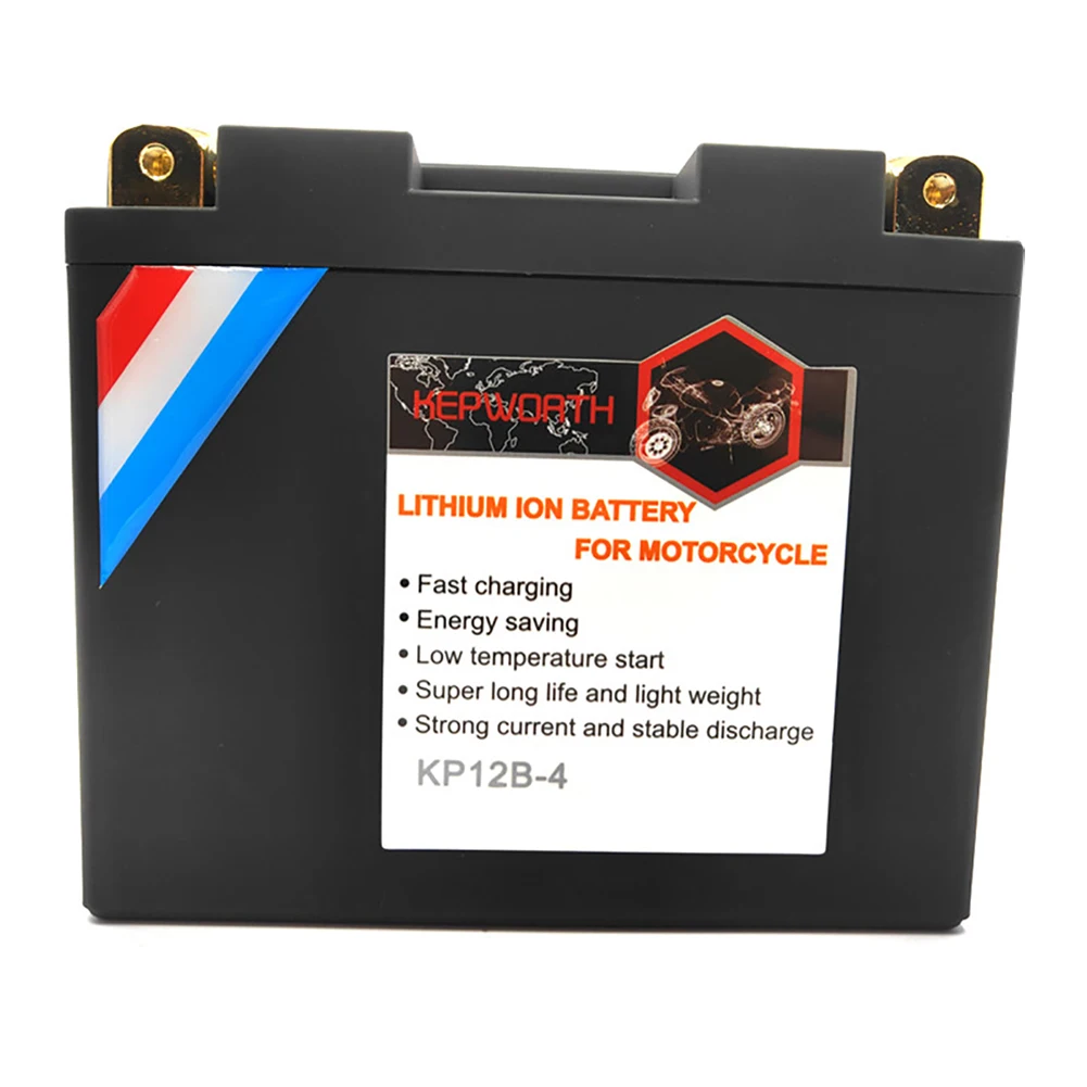 Motorcycle Battery 12B-4 Motorcycle Starter Battery 12V 8Ah 450cca Replacement for YT12B-BS PT12B-4 UT12B-4 GT12B-4 MBT12B4 WP12B-4 Batteries