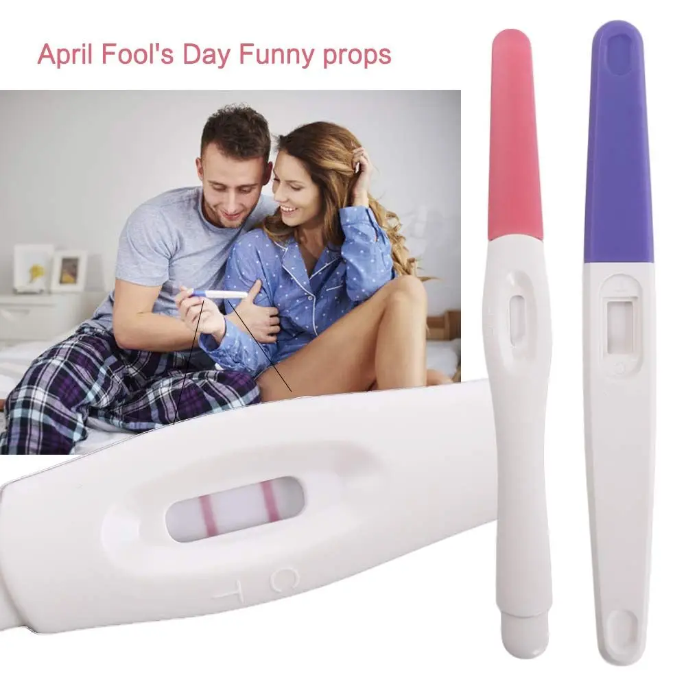 Fake Pregnancy Test Positive Prank April Fool's Day Toy Practical Pregnancy for Women Men Fun Boyfriend Toy 2pcs fake positive pregnancy test adults party props boyfriends prank prop false pregnancy props