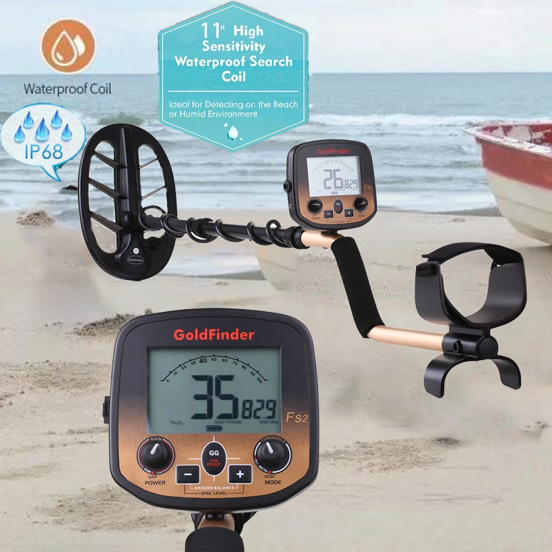 Professional Metal Detector FS2 High Sensitivity Gold Detector Underground Metal Detector Gold Detector Waterproof Search Coil