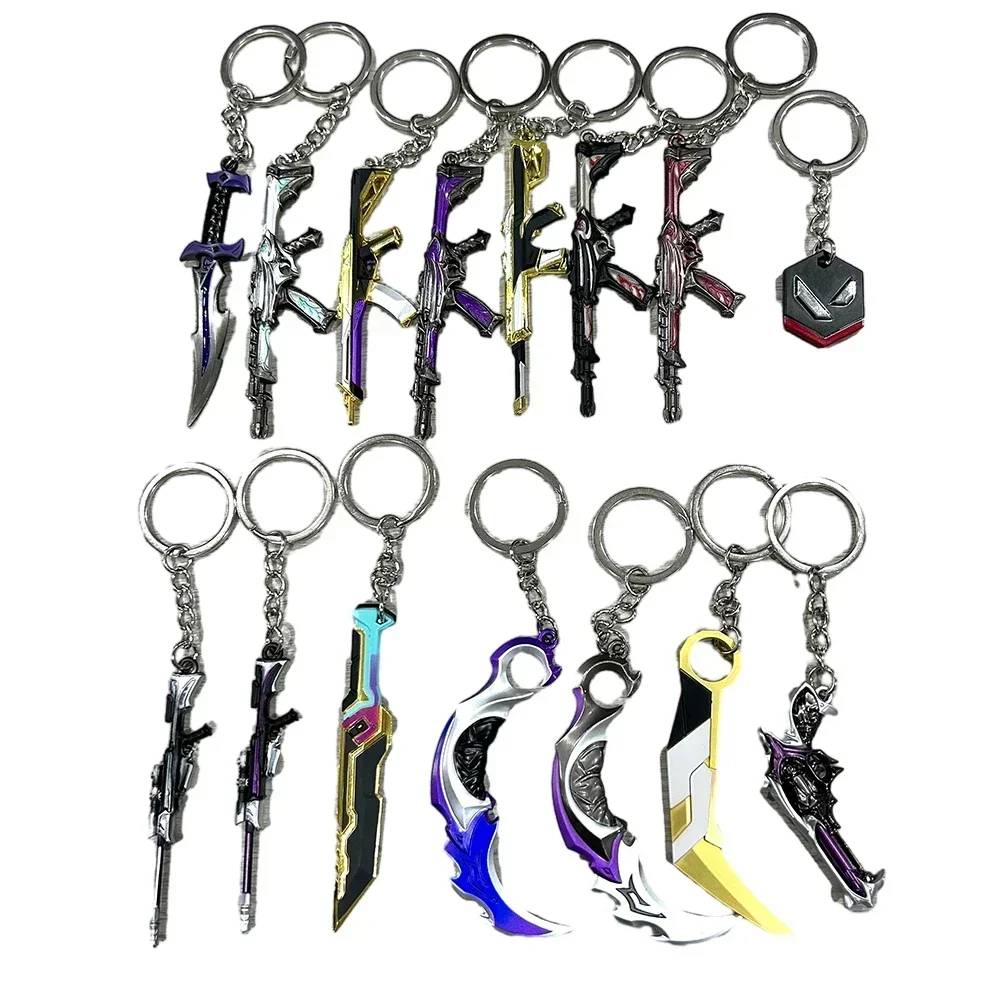 thumbnail image 1 of Llavero con arma Valorant Reaver Karambit Vandal Prime Champions Skins Espada samurái Navaja de bolsillo Modelo de arma Regalos Juguetes para niños, 1 of 5