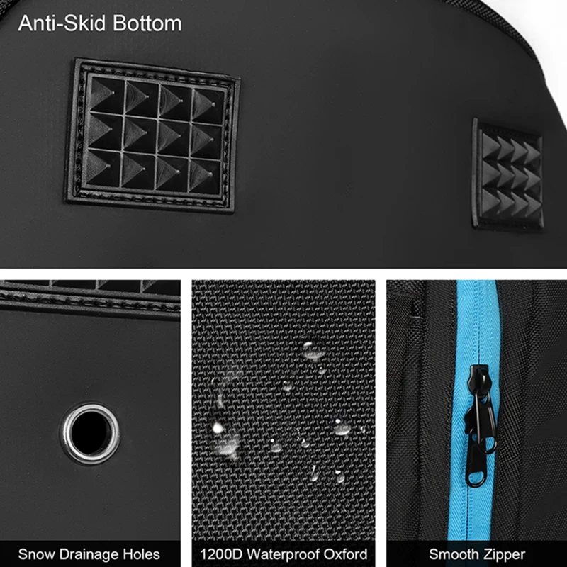 Outdoor Ski Backpack 2023 Waterproof Large Capacity Breathable Skiing Boot Backpack Storage Hang Skis Adjustable Skate Bagpack