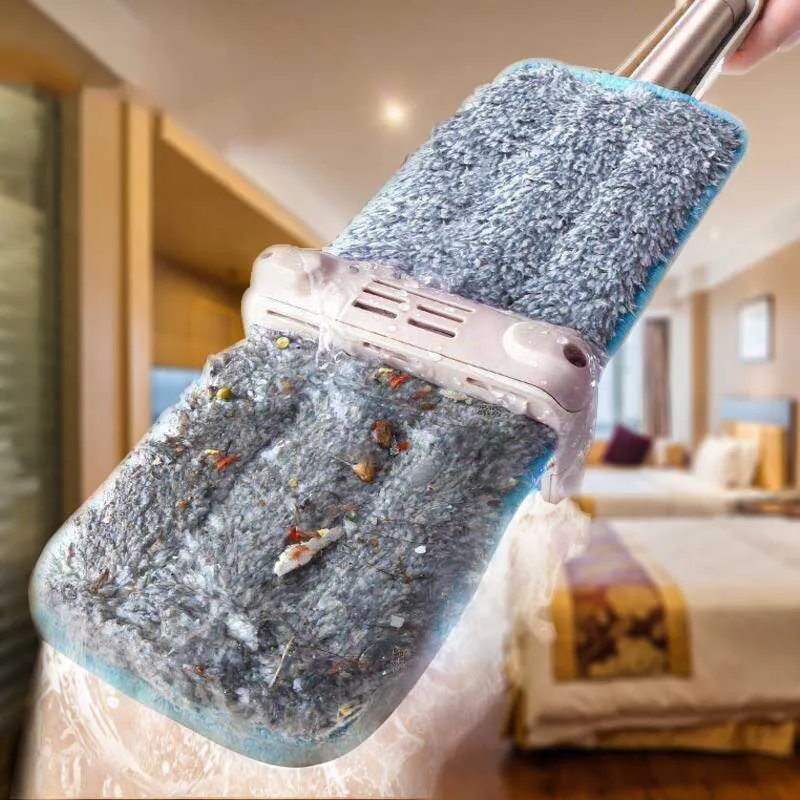 Распылительная Швабра без выдавливания ручная отжимная для мытья пола дома