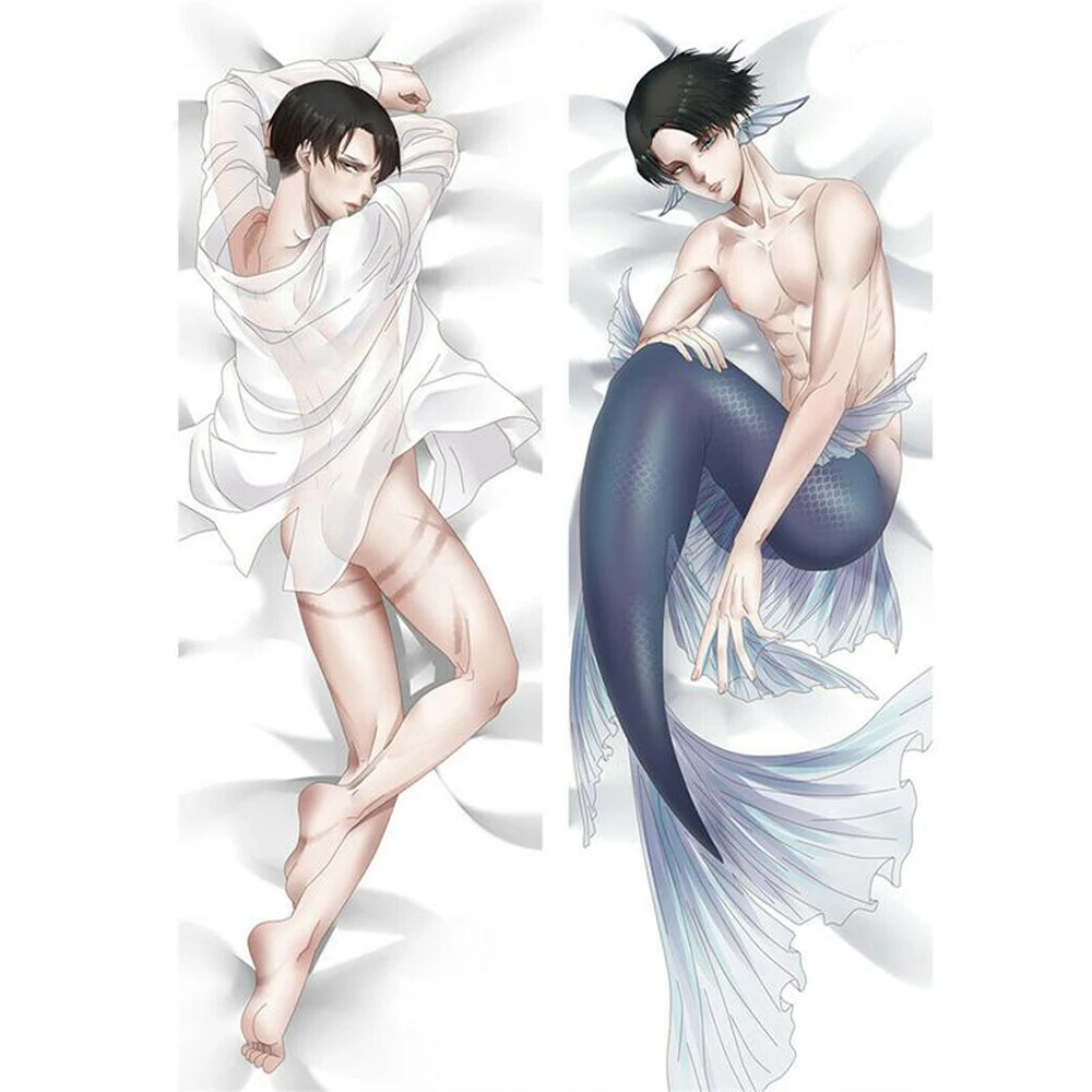 

BL Male Japanese New Anime Characters Attack On Titan Throw Otaku Dakimakura Gifts Bedding Hugging Body Pillow Case 2WAY/WT