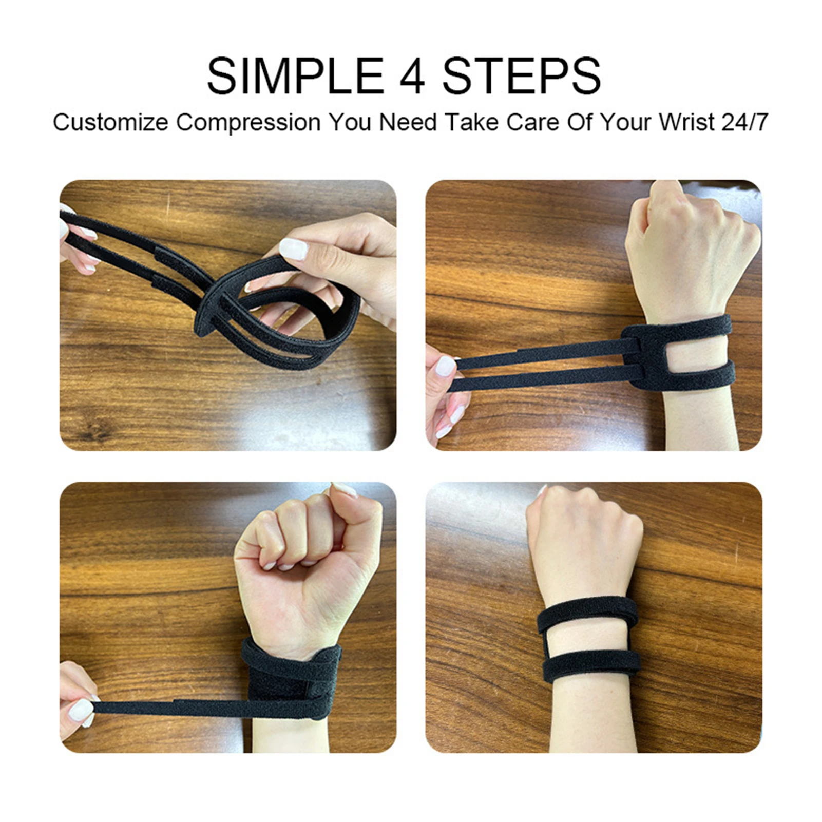 1pc Wrist Brace Wrist Guard Wrist Support Wrist Support Band Pain Wrist Band Brace Sports Breatheable Yoga Wrist Band Fitness Sprain Protector Soft Pain Tear Injury Ulnar Fix